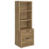 Orleans Furniture - Coaster - Westpark 3-shelf Bookcase USB and Lockable Drawer Mango - 802693